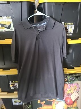Men's Gray Polo Shirt - Classic Short Sleeve Members Mark